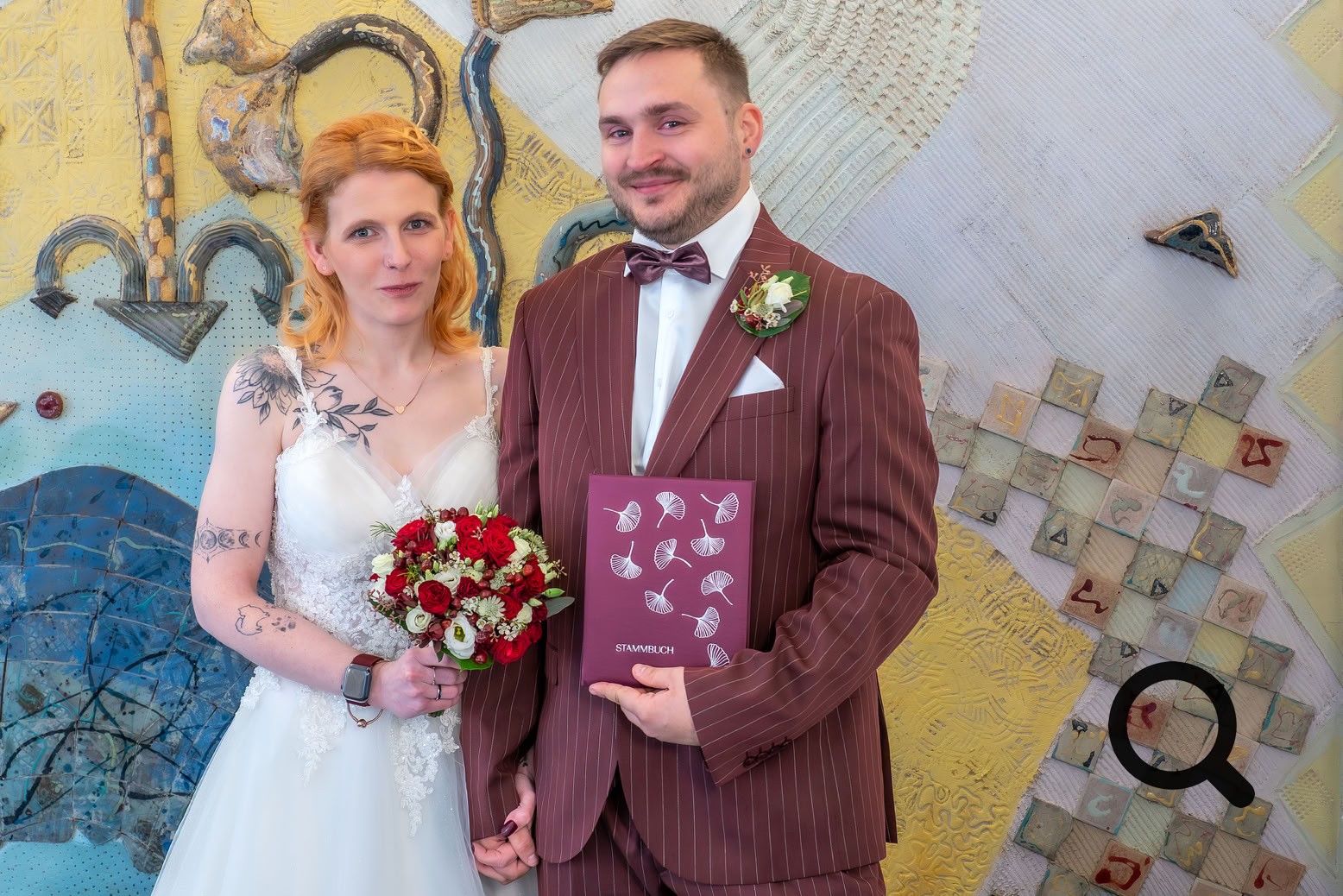 Nun rechtmäßig verbundene Eheleute.