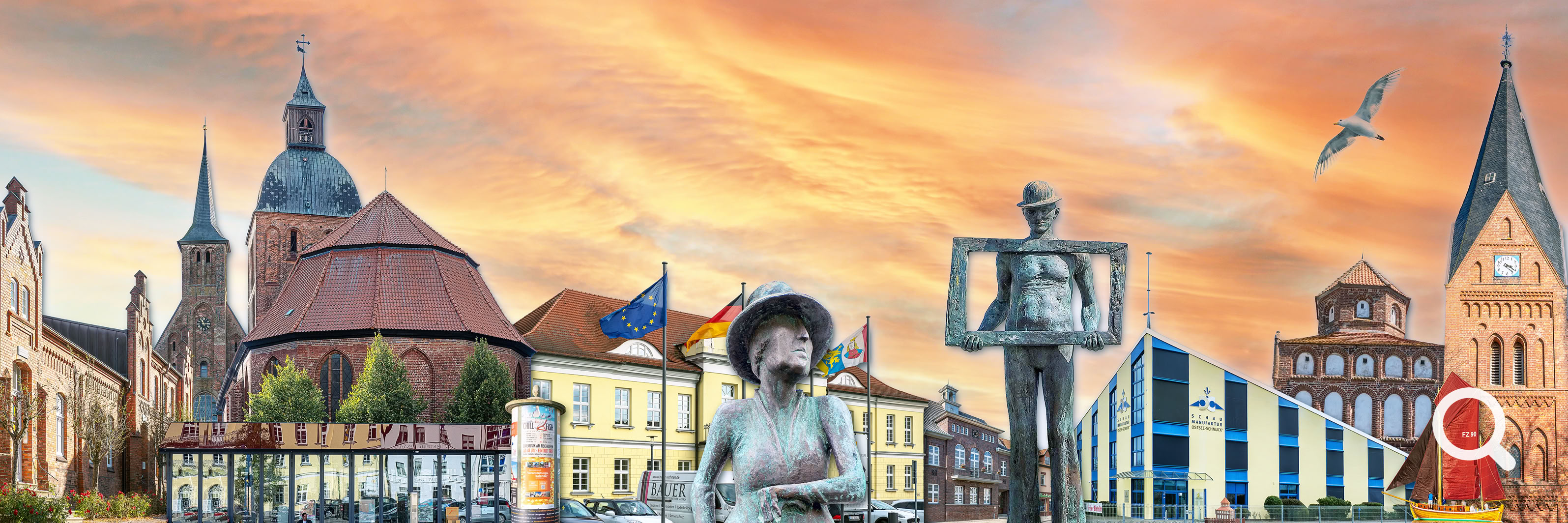 Stadtansicht von Ribnitz-Damgarten