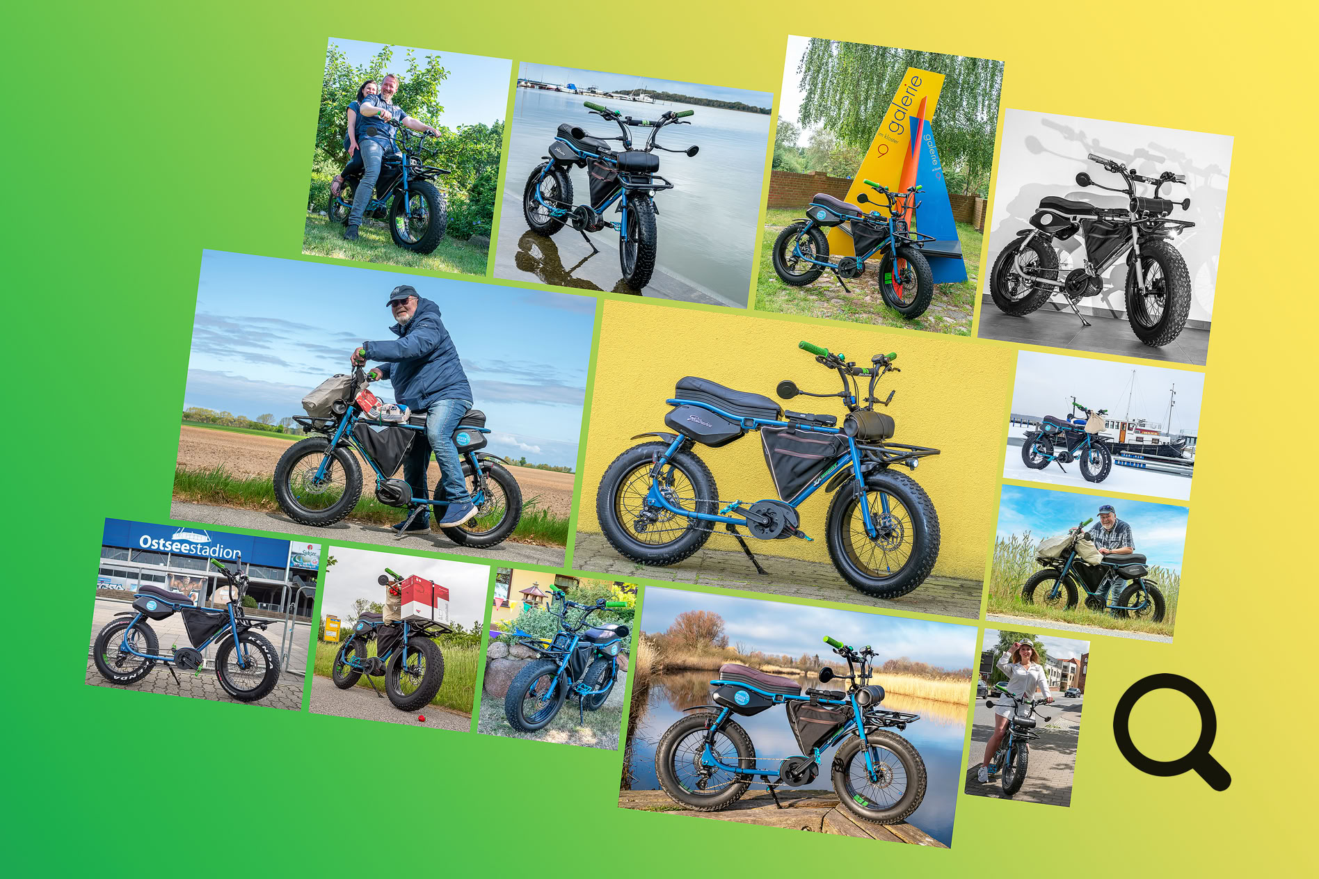 Lil Buddy E-Bike von Ruff Cycles Pedelec, Fotocollage