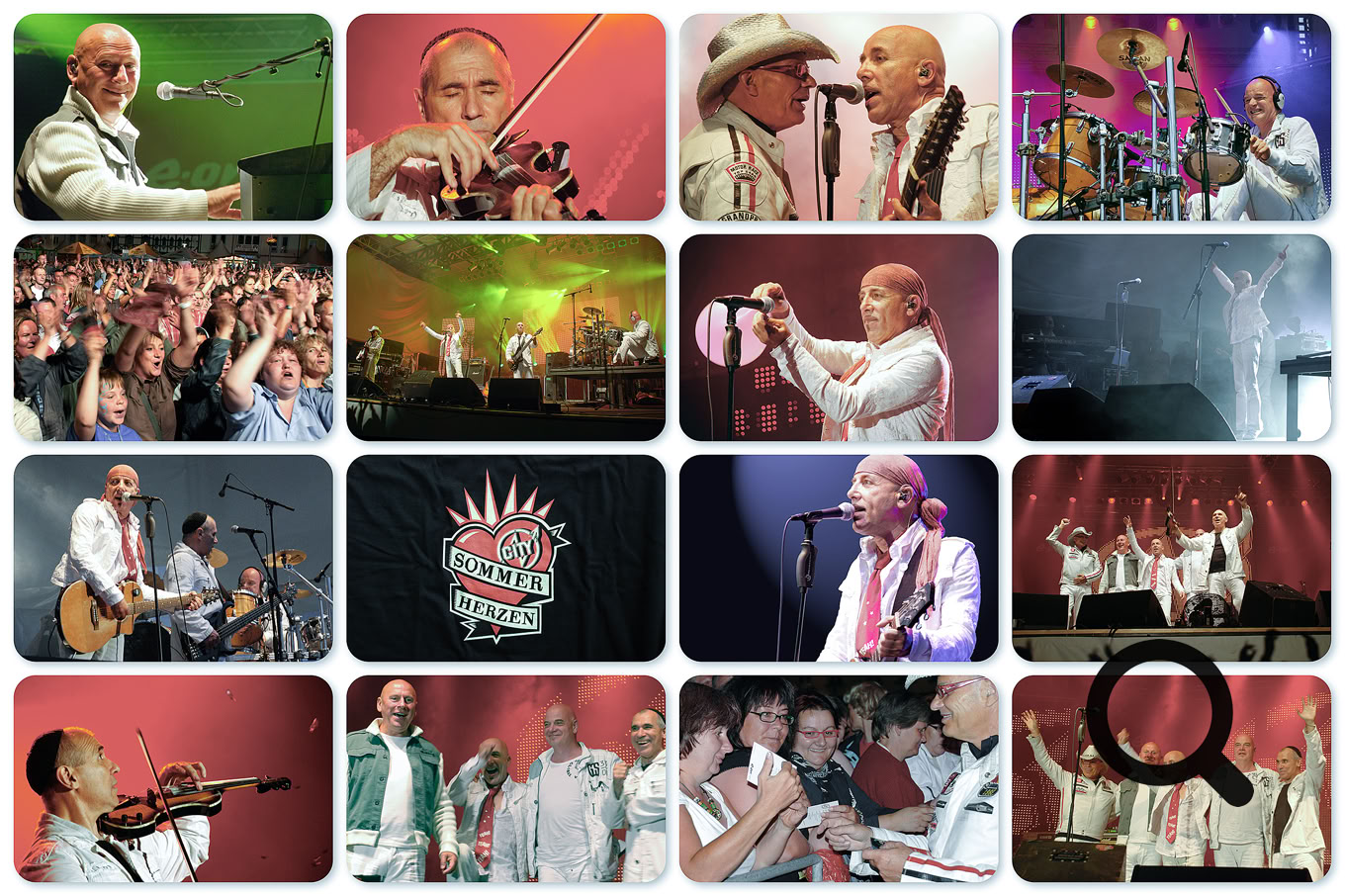 Kultband City beim Open-Air-Konzert SOMMERHERZEN im Juli in Ribnitz-Damgarten.