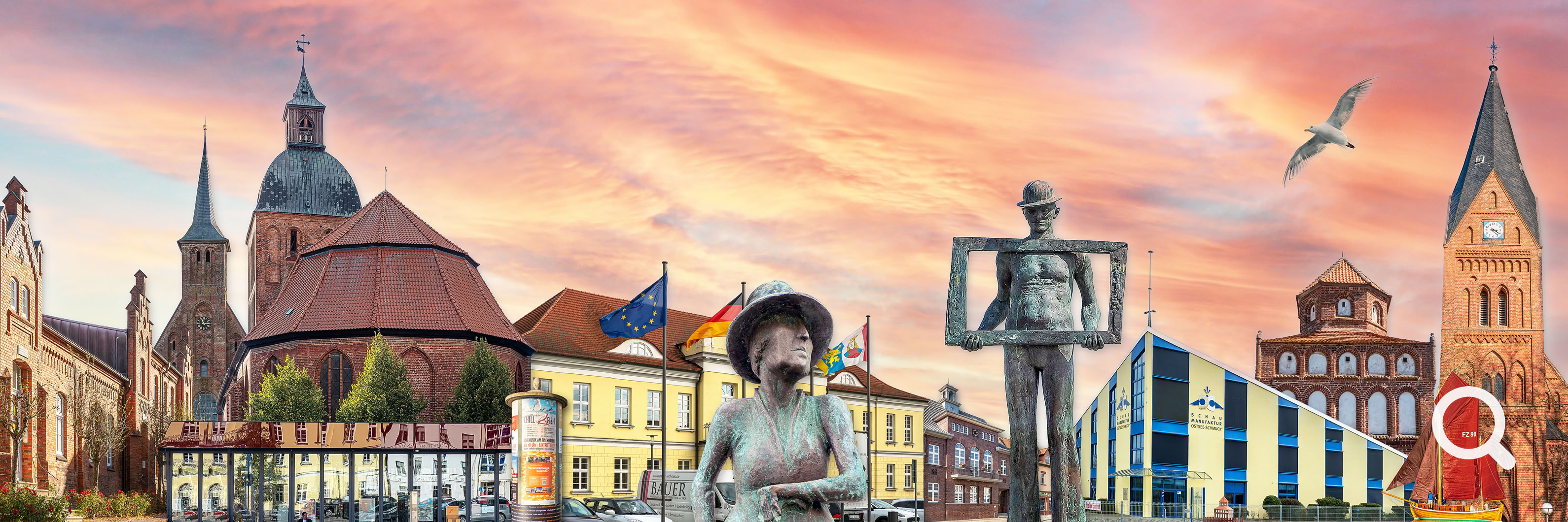 Stadtansicht von Ribnitz-Damgarten